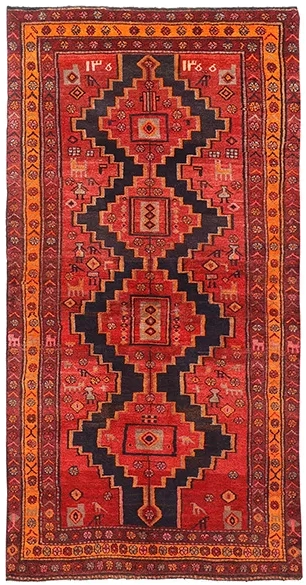 فرش دستبافت قالیچه همدان کد 594