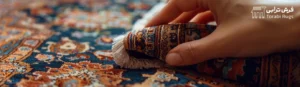 Torabi Rugs تفاوت لمس پشت فرش دستبافت در برابر فرش ماشینی