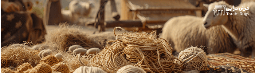 مواد اولیه تشکیل دهنده فرش دستباف