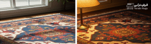 Torabi Rugs تاثیر نور فروشگاه بر انتخاب فرش دستبافت مناسب